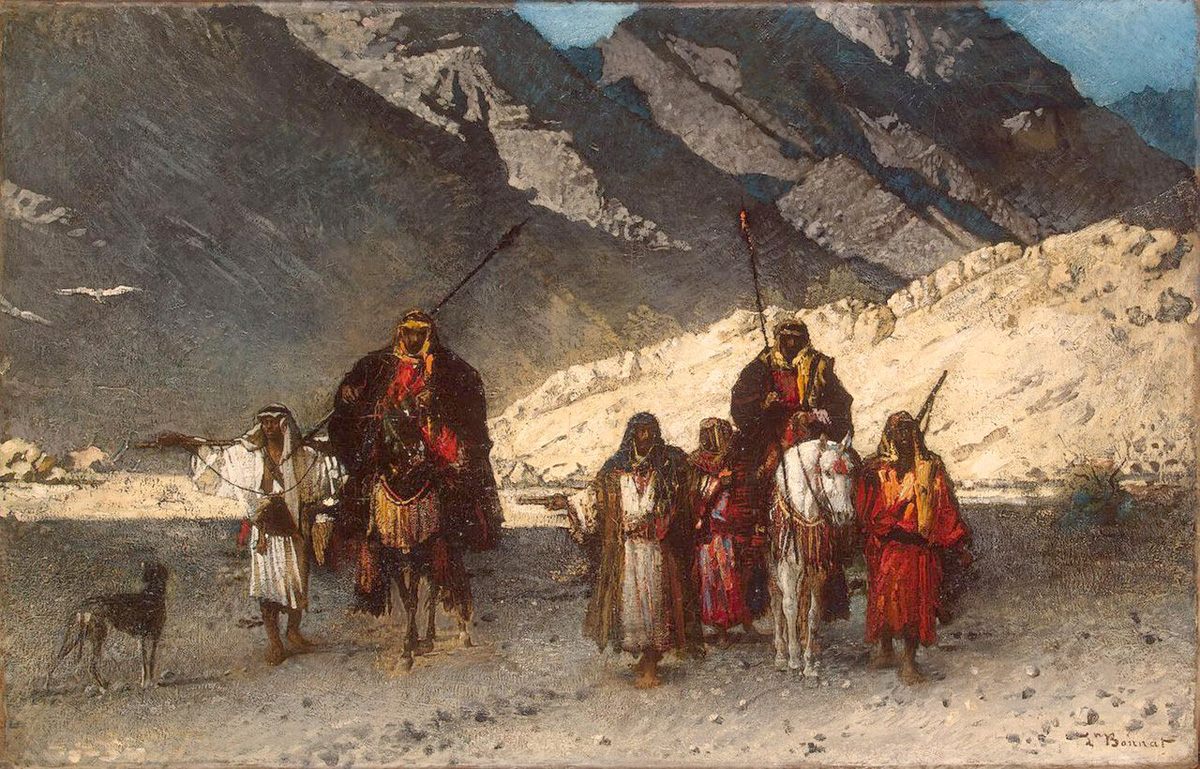 arab sheikhs in the mountains